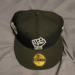 Rare Exclusive Black Lives Matter Pink UV New Era 59Fifty - Size 7 5/8